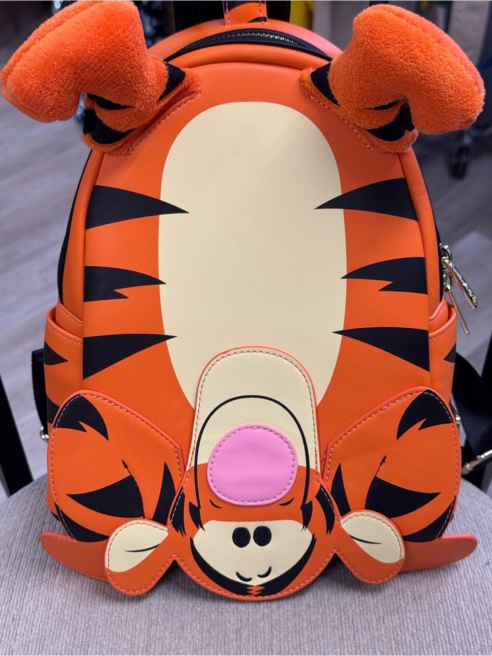 Loungefly Orange Tigger Character Mini Backpack with Pink Nose NWT